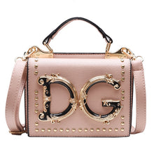 Load image into Gallery viewer, Luxury Fashion Rivet Handbag Women Metal Letter Shoulder Bag Famous Designer Ladies Crossbody Messenger Bag Female Bolsa