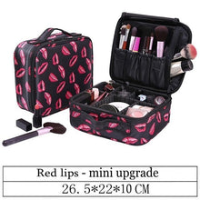 Load image into Gallery viewer, LHLYSGS Brand Cosmetic Case Suitcases Multi-storey Large Professional Makeup Bag Women Beauty Storage Organizer Cosmetic Bag