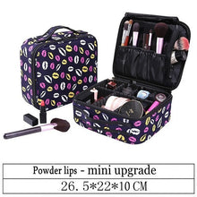 Load image into Gallery viewer, LHLYSGS Brand Cosmetic Case Suitcases Multi-storey Large Professional Makeup Bag Women Beauty Storage Organizer Cosmetic Bag