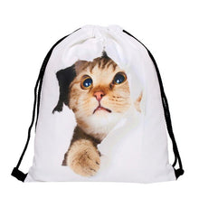 Load image into Gallery viewer, DropShipping Mutilcolor Fashion School Drawstring backpack Bag Shoe Backpack Oxford women solid drawstring bags with string