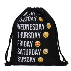 DropShipping Mutilcolor Fashion School Drawstring backpack Bag Shoe Backpack Oxford women solid drawstring bags with string